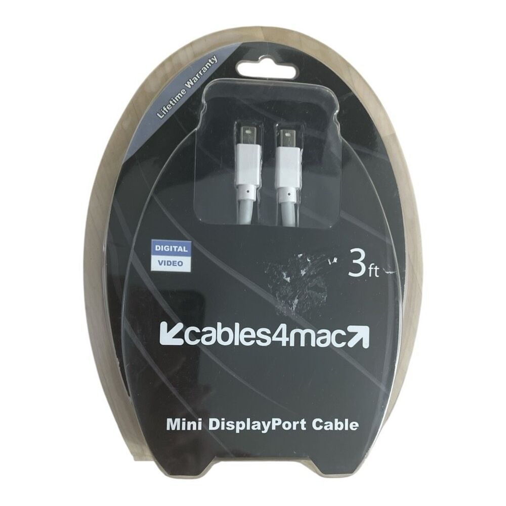 Cables4mac Mini DisplayPort Cable 3ft Male to Male Digital Video Cable